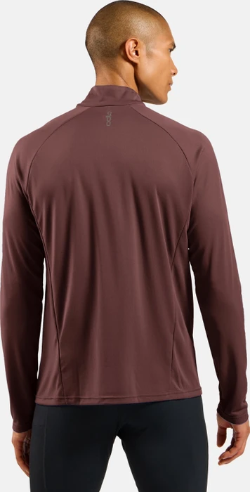 Odlo Essentials Ceramiwarm Midlayer Half Zip Laufshirt langarm fudge (Herren)