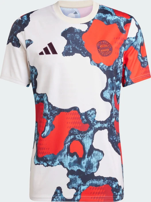 adidas FC Bayern München Pre-Match 2024/2025 Shirt red/team power red 2/light aqua/linen