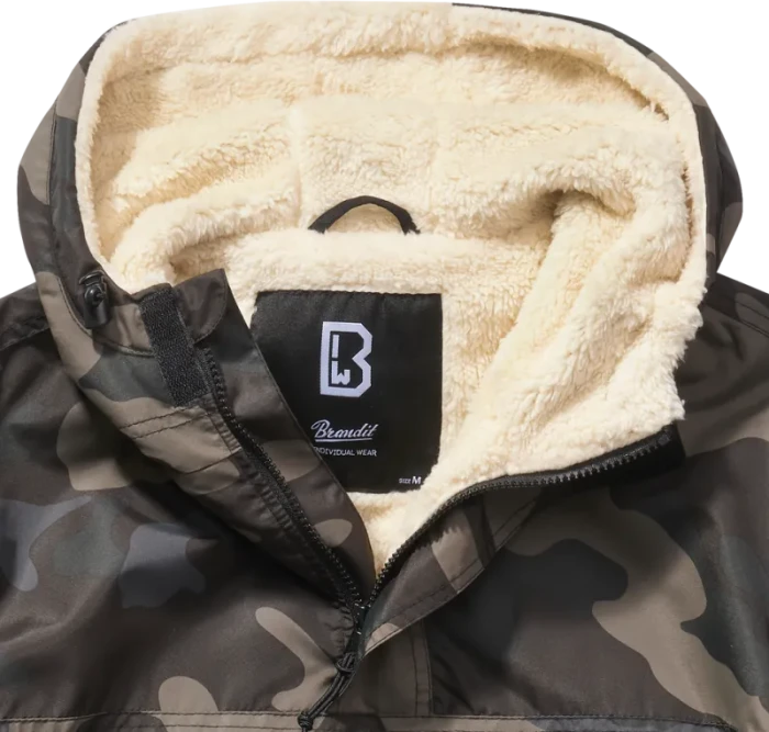 Brandit Windbreaker Sherpa Anorak darkcamo (Herren)