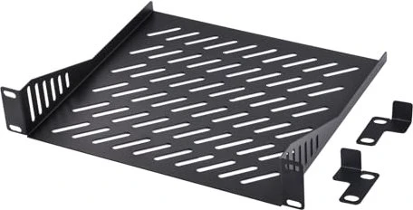 GeeekPi GeeekPi/DeskPi RackMate 10" Fachboden, Lüftungsschlitze, für RackMate T0/T1, 1HE, schwarz, 1HE, 1 Stück