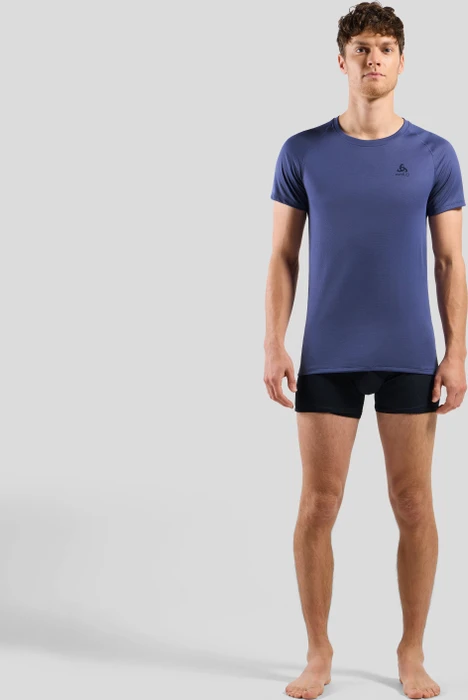 Odlo Active F-Dry Light Eco Funktionsshirt kurzarm skipper blue (Herren)