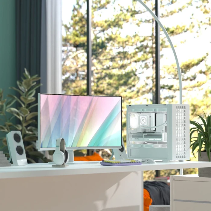 AeroCool D302A White, inkl. 4x Lüfter, Glasfenster