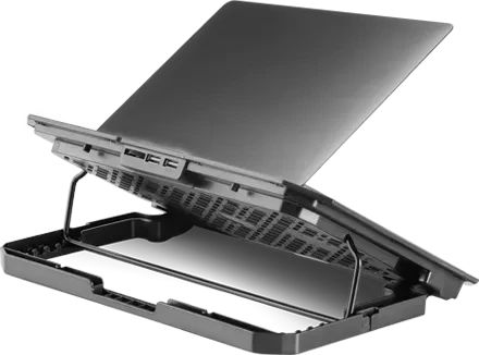 Mars Gaming MNBC23, Notebook-Stand/Notebook-Kühler bis 16", schwarz