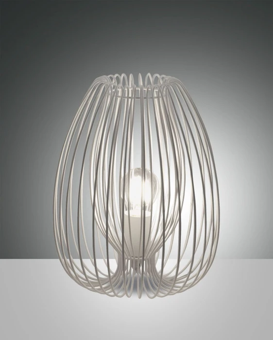 Fabas Luce Camp Tischleuchte weiß Ø25cm