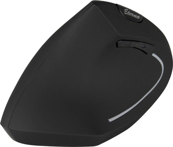 Inter-Tech Eterno KM-206L kabellose ergonomische Vertikal-Maus für Linkshänder schwarz, USB