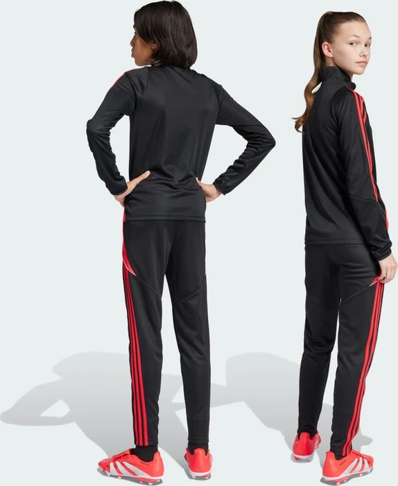 adidas Tiro 24 Slim Trainingshose lang black/pure ruby (Junior)