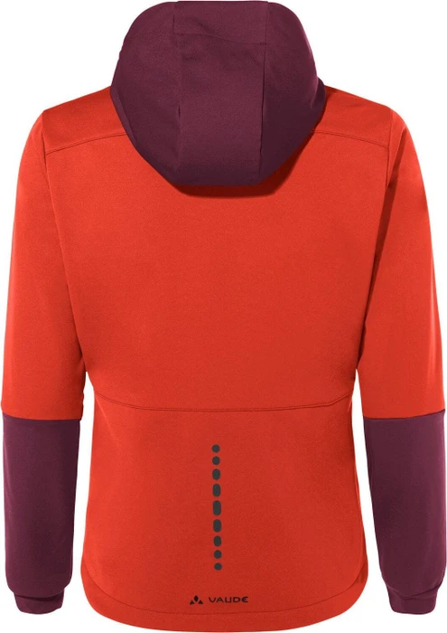 Vaude Qimsa Hooded Softshell Fahrradjacke glowing red (Damen)