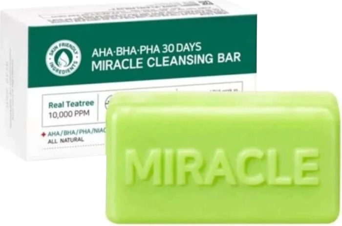 Some by Mi AHA BHA PHA 30 Days Miracle Acne Cleansing Bar, 106g