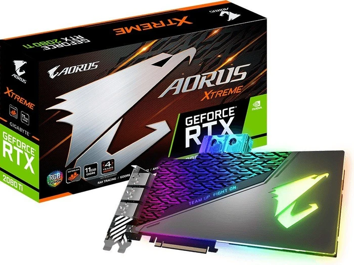 GIGABYTE AORUS GeForce RTX 2080 Ti Xtreme Waterforce WB 11G, 11GB GDDR6, 3x HDMI, USB-C, 3x DP