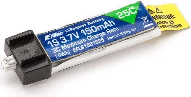 E-flite 3.7V 150mAh 1S 25C Li-Polymer-Akku