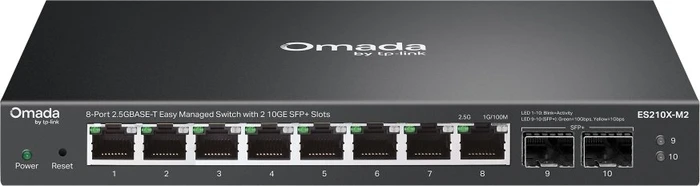 TP-Link Omada ES210 Desktop 2.5G Smart Switch, 8x RJ-45, 2x SFP+