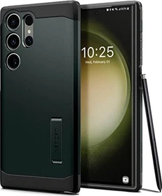 Spigen Tough Armor für Samsung Galaxy S23 Ultra Abyss Green