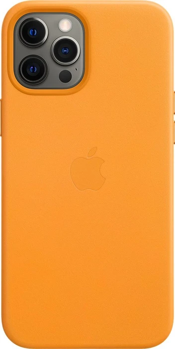 Apple Leder Case mit MagSafe für iPhone 12 Pro Max california poppy