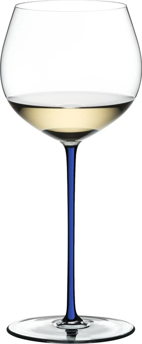 Riedel Fatto A Mano Oaked Chardonnay Weißweinglas dunkelblau