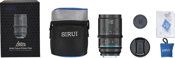 Sirui Astra 50mm T1.8 Full-Frame AF 1.33x Anamorphic Cine Neutral Flare für Sony E