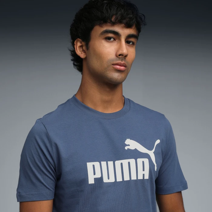 Puma Essentials 2 Colour No. 1 Logo T-Shirt kurzarm dark indigo (Herren)
