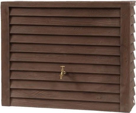 Garantia Woody Wandtank Regenwassertank 350l darkwood