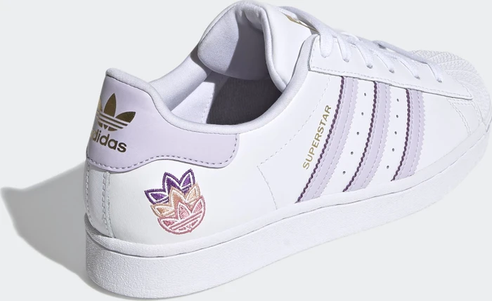 adidas Superstar cloud white/purple tint/matte gold (Damen)