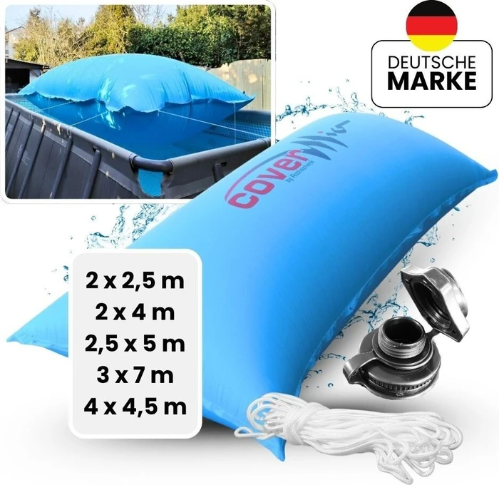 Covermio XXL Poolkissen eckig Abdeckung 250x200x120cm