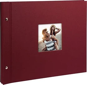 Goldbuch Schraubalbum Bella Vista 39x31 weiße Seiten dunkelrot