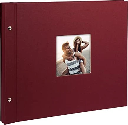 Goldbuch Schraubalbum Bella Vista 39x31 weiße Seiten dunkelrot