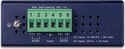 Planet IGS-5225 Industrial Railmount Gigabit Managed Switch, 4x RJ-45, 2x SFP