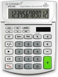 Q-Connect KF01605 Tischrechner, grau