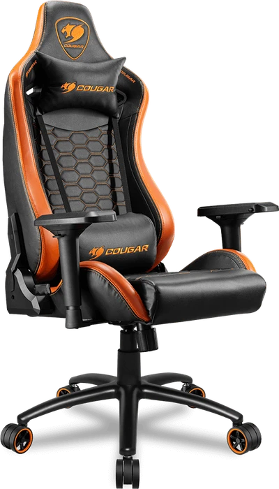 Cougar Outrider S Gamingstuhl, schwarz/orange