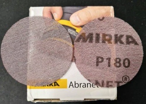 Mirka Abranet ACE Grip Gewebeschleifblatt K180, 77mm, 50 Stück