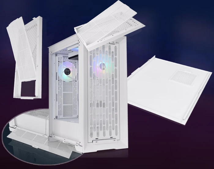 Thermaltake CTE T500 TG ARGB Snow, weiß, Glasfenster