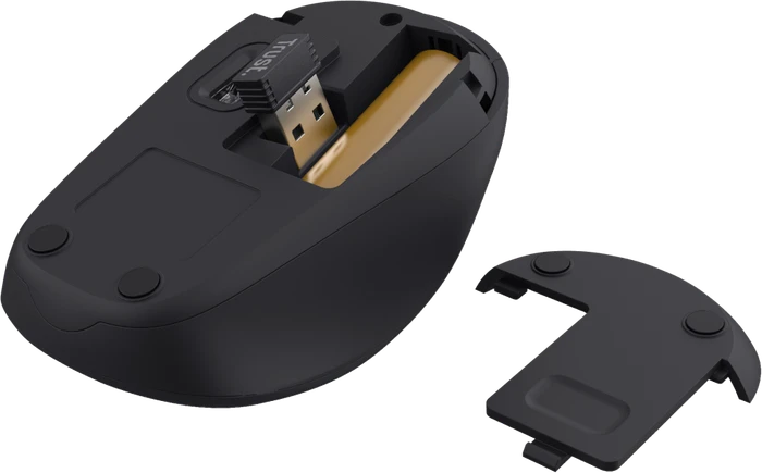 Trust Yvi+ Silent Wireless Mouse blau, ECO zertifiziert, USB