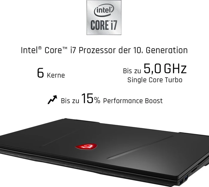 MSI GP65 Leopard 10SDK-824, Core i7-10750H, 8GB RAM, 512GB SSD, GeForce GTX 1660 Ti, DE
