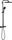 Grohe Vitalio Comfort 250 Duschsystem mit Thermostat matt black (266962431)