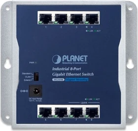 Planet WGS-800 Industrial Wallmount Gigabit Switch, 8x RJ-45 (WGS-810)