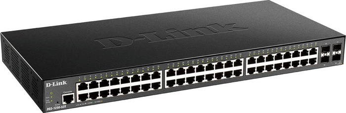 D-Link DGS-1250 Rackmount Gigabit Smart Switch, 48x RJ-45, 4x SFP+