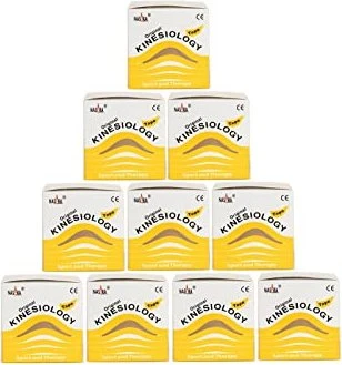 Nasara Kinesiology Tape Rolle 5cm x5m gelb