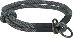 Trixie Soft Rope Zug-Stopp-Halsband, L-XL, Schwarz/Grau