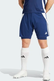 adidas Tiro 24 2-in-1 Hose kurz team navy blue 2/white (Herren)