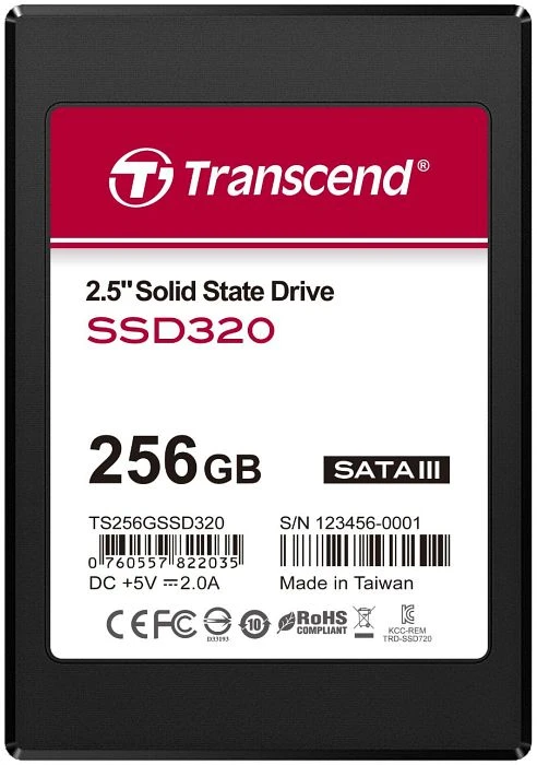 Transcend SSD320 256GB, 2.5" / SATA 6Gb/s