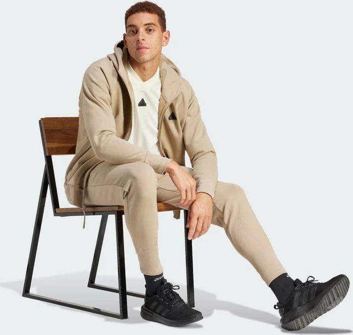 adidas Z.N.E. Winterized Zip Hoodie blanch cargo (Herren)