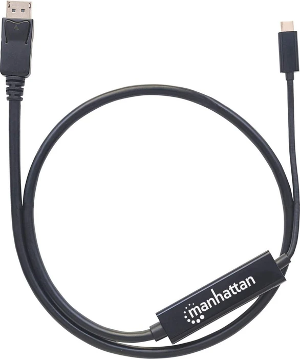 Manhattan USB-C Stecker auf DisplayPort Stecker Adapterkabel, 1m
