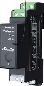 Shelly Qubino Wave Pro 2PM, 2-Kanal, 1TE REG, Schaltaktor