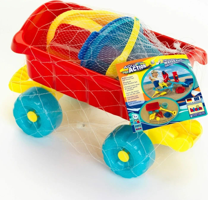 Theo Klein Aqua Action Bollerwagen mit Eimer Set