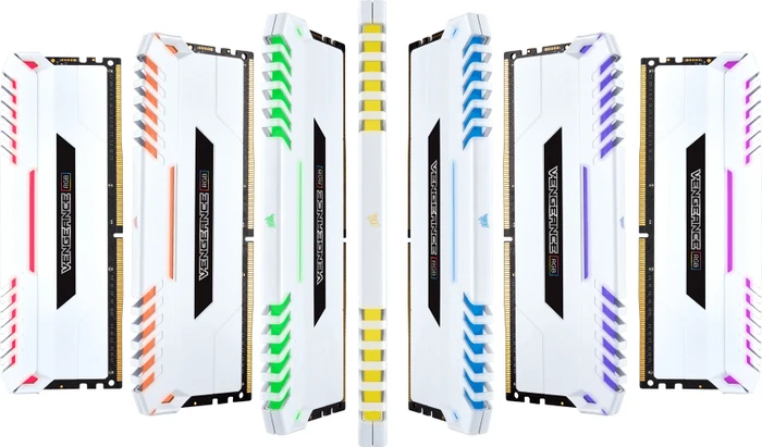 Corsair Vengeance RGB weiß UDIMM 16GB Kit, DDR4-3200, CL16-18-18-36