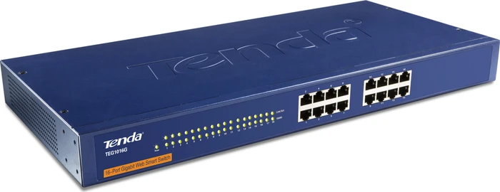 Tenda TEG1000 Rackmount Gigabit Switch, 16x RJ-45