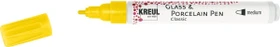 Kreul Glass & Porcelain Pen Classic medium signalgelb