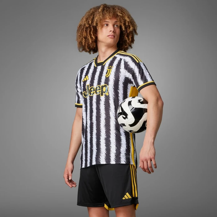 adidas Juventus Turin Authentic 2023/2024 Heimtrikot black/white (Herren)