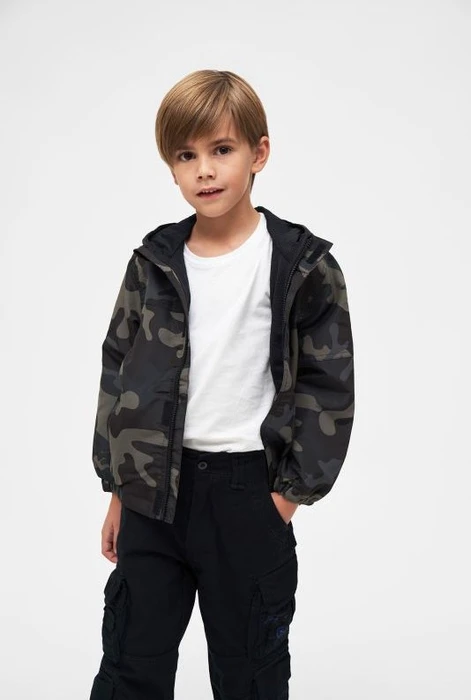 Brandit Windbreaker Summer Frontzip Jacke darkcamo (Junior)
