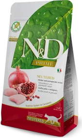 Farmina N&D Prime, Huhn & Granatapfel Neutered für Kastrierte Adult, 1.50kg