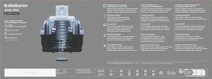 SteelSeries Apex Pro Gen 3, OmniPoint 3.0, USB, FR